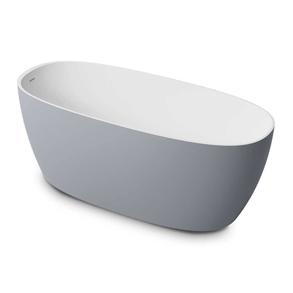 Holstein Cecilia Bathtub - White/Light Gray
